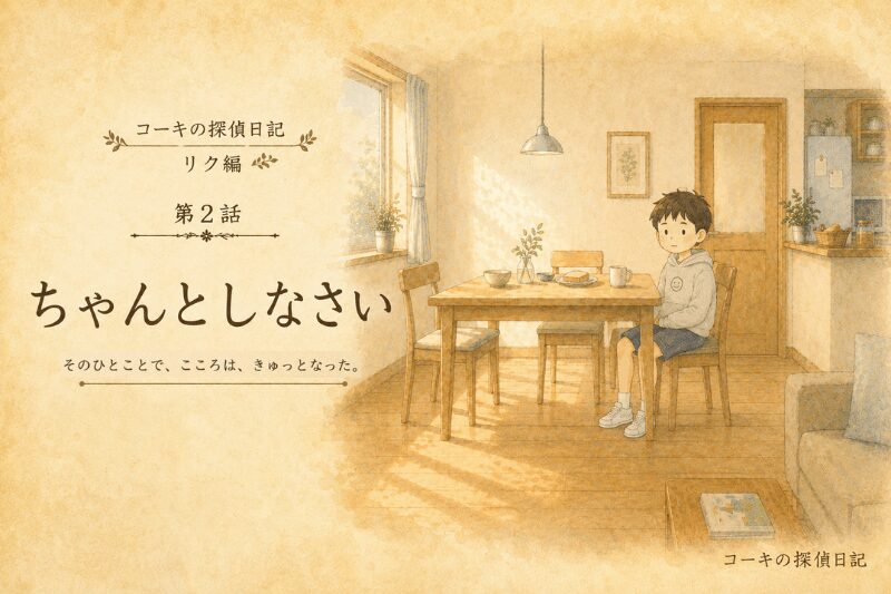 リク編 第2話「ちゃんとしなさい」アイキャッチ