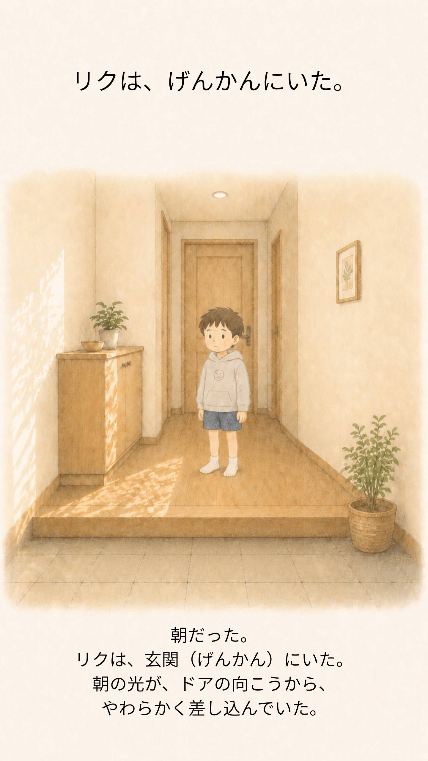 右の足は入っている。左の足はまだ