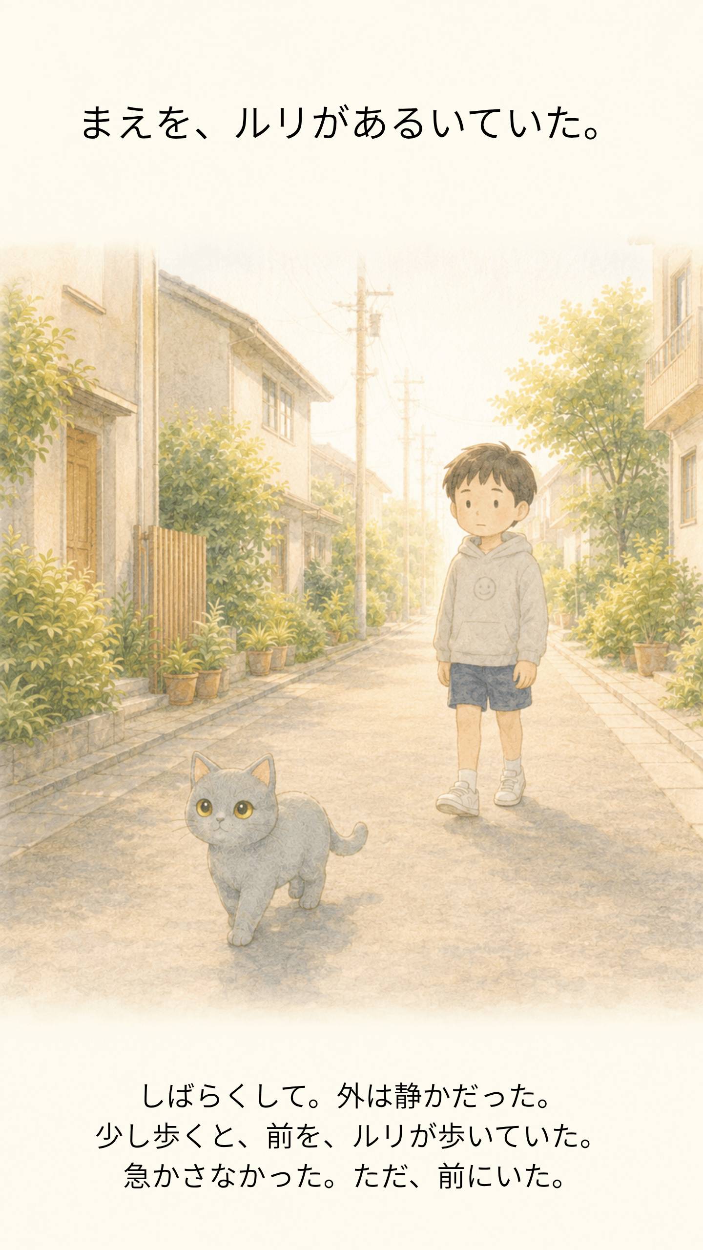 外は静かになった。前をルリが歩いていた
