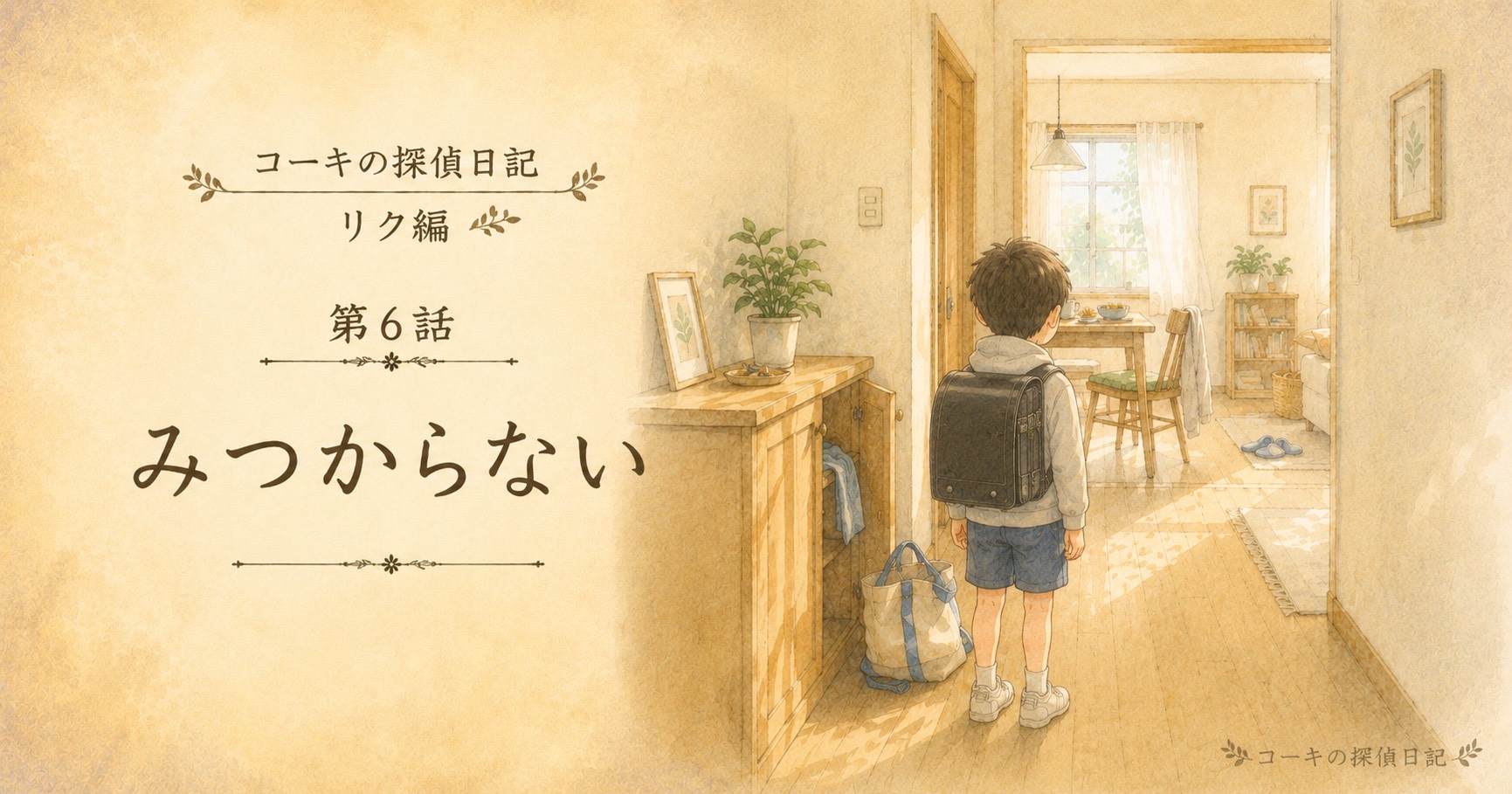 OGP｜コーキの探偵日記 リク編 第6話「見つからない」