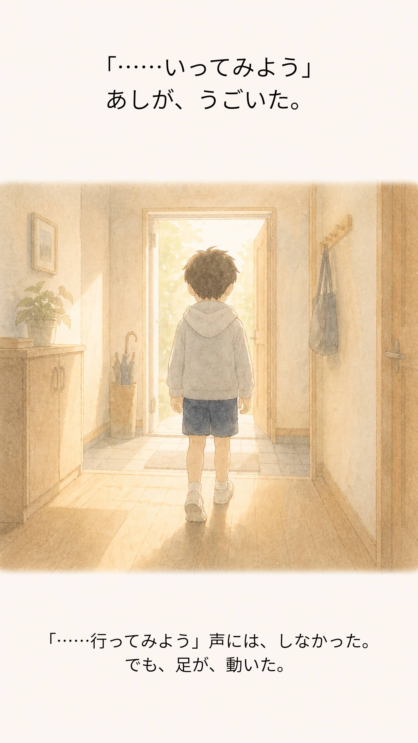 「行ってみよう」と足が動き出したリク