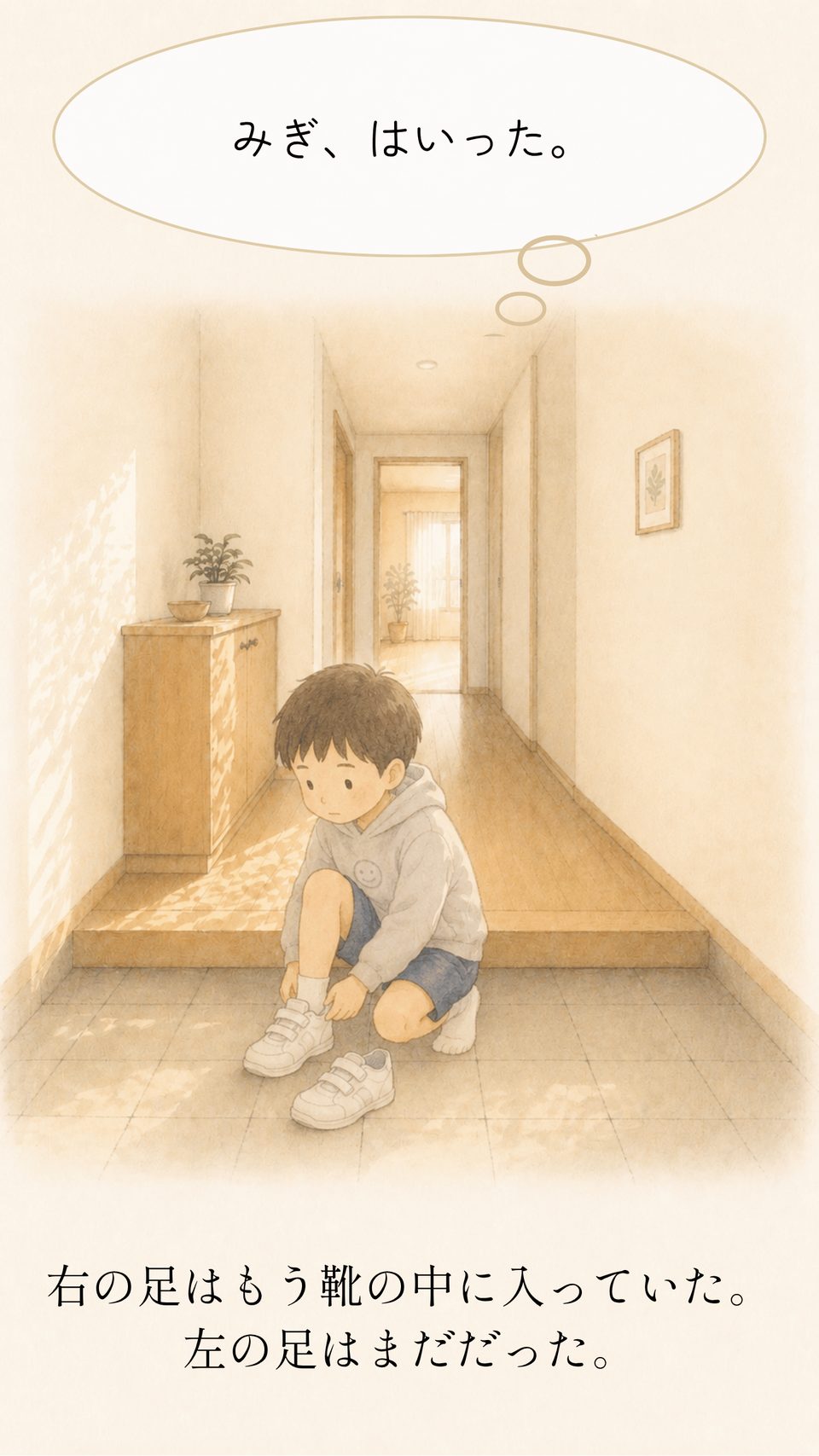 ルリが立ち上がって、しっぽをふる
