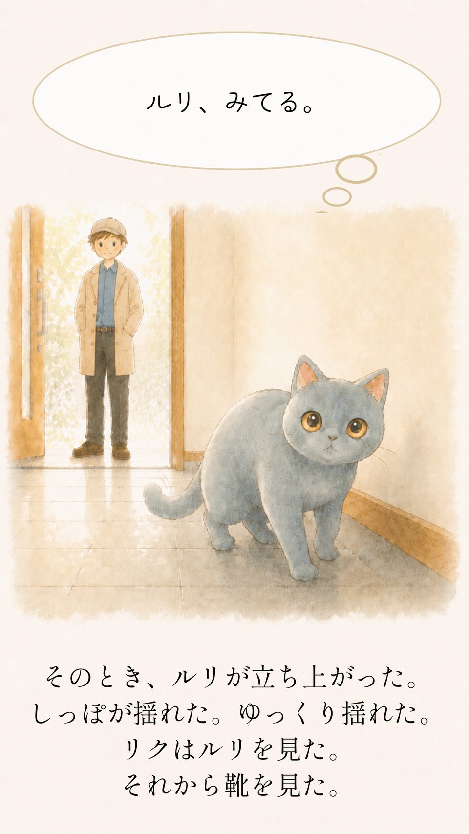 ベロが、少しだけずれていた