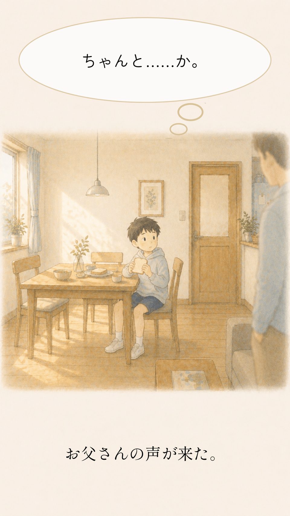 「ちゃんと、食べなさい」。声が来た