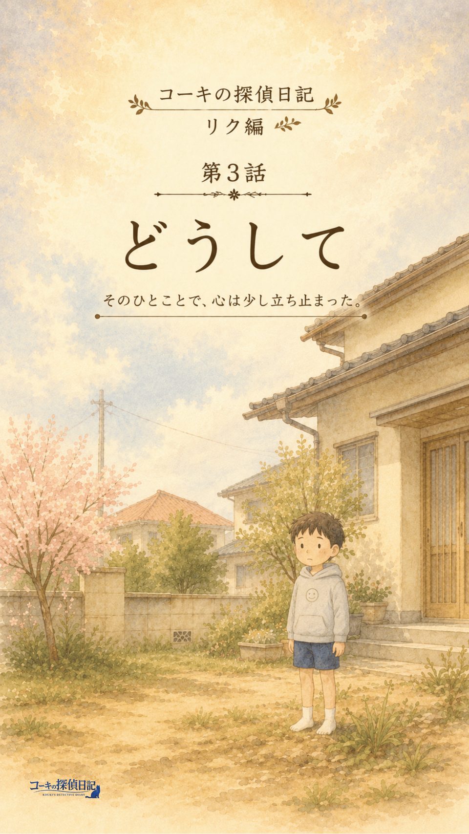 表紙｜コーキの探偵日記 リク編 第3話「どうして」