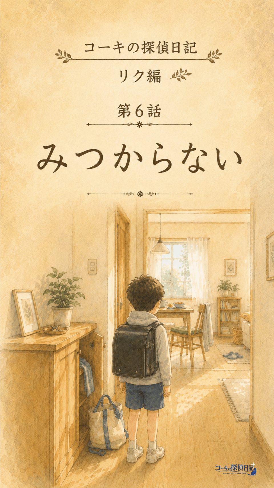 表紙｜コーキの探偵日記 リク編 第6話「見つからない」