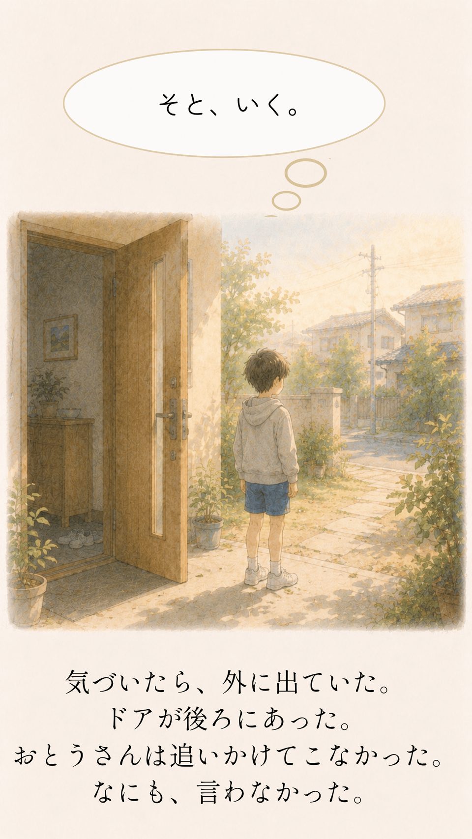 気づくと家の外へ出ていたリク